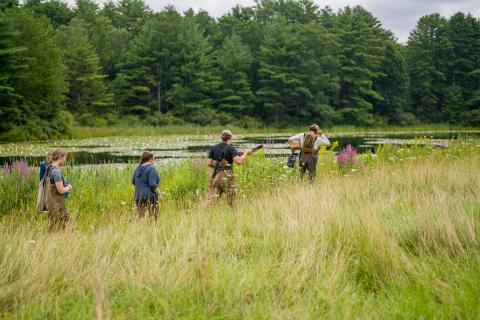 Students doing Field Research